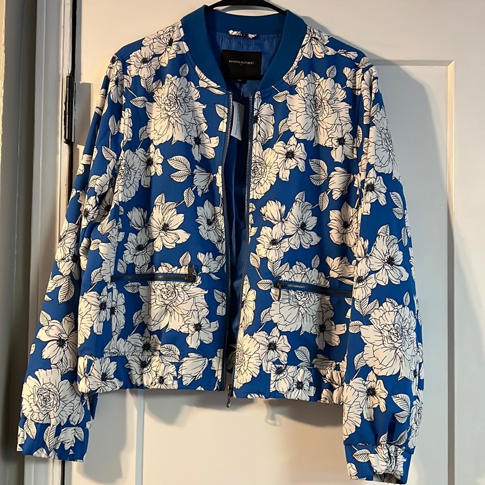 Floral Banana Republic Factory Jacket